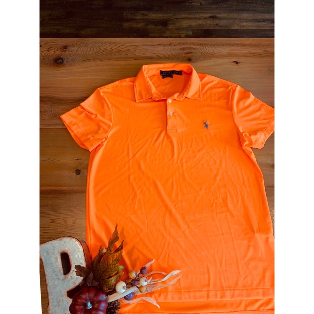 Men’s orange Ralph Lauren Polo